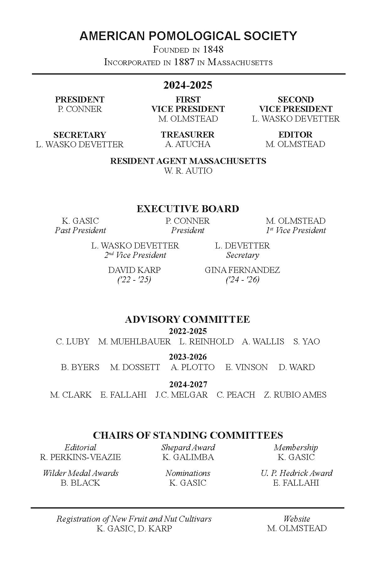 Journal Officer Information